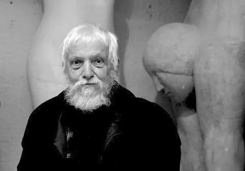 Martin Mayer, 2011, in seinem Atelier in der Borstei, München, fotografiert von Daniel v. Loeper.